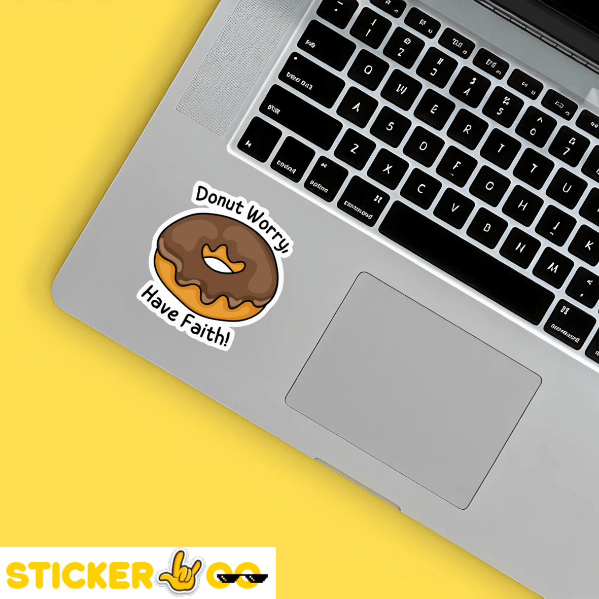 Donut Worry Have Faith Sticker
