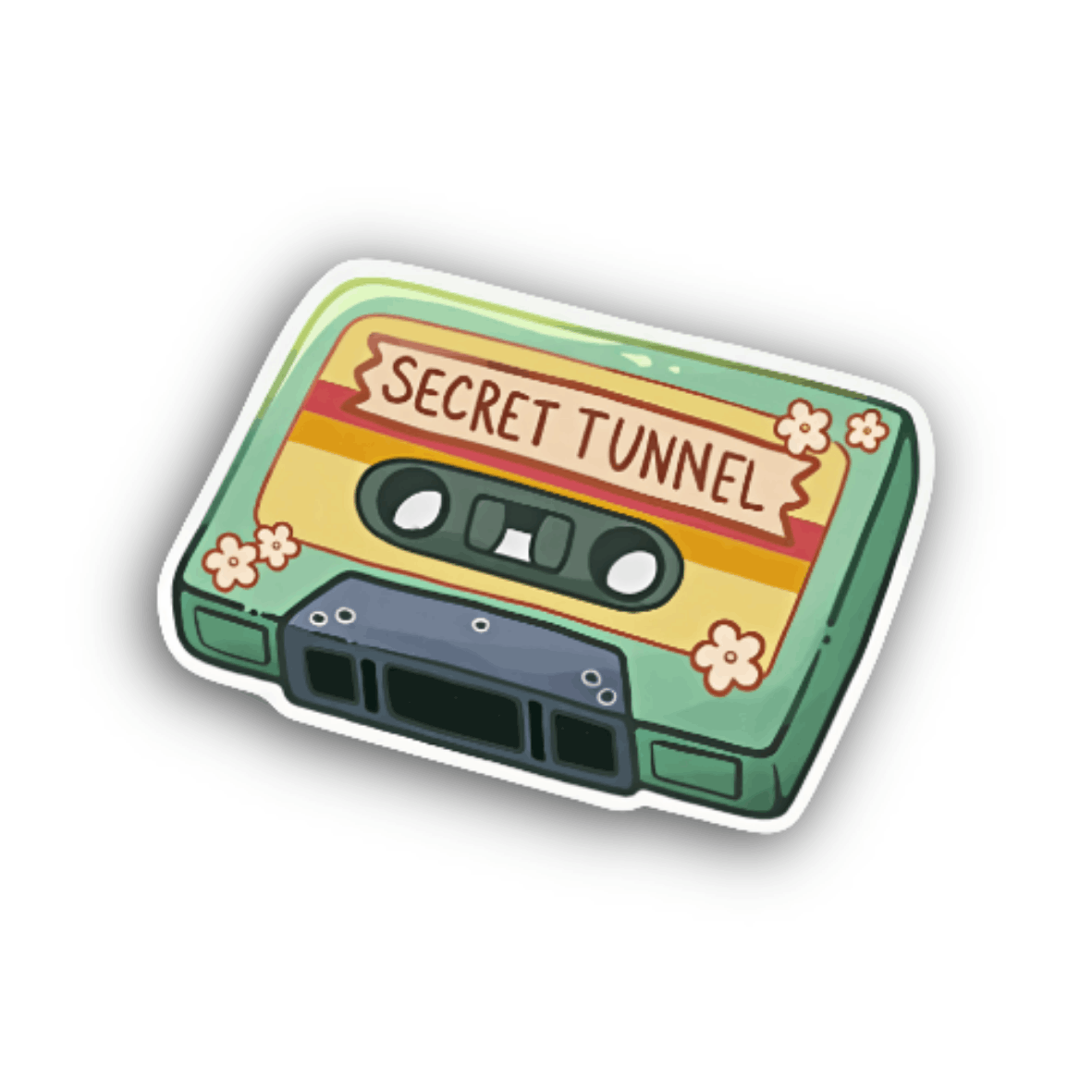 Secret Tunnel Cassette Sticker