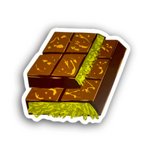 Dubai Kunafa Chocolate Sticker