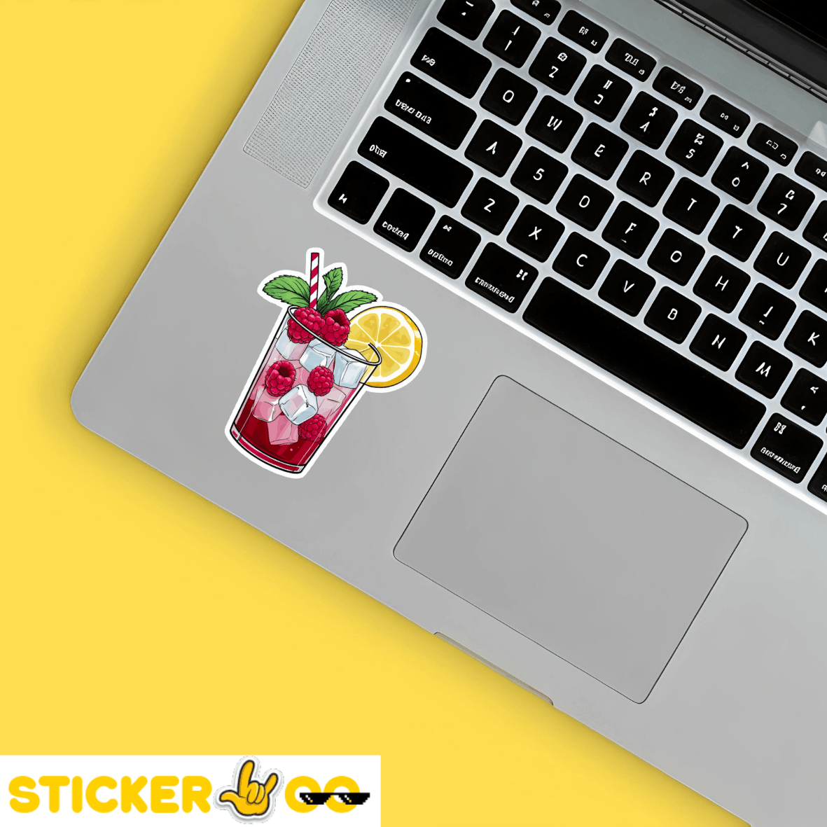 Raspberry Drink Sticker