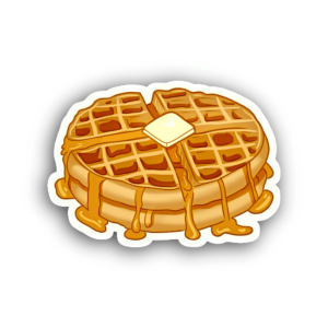 Belgian Waffle Sticker