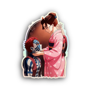 Akaza And Koyuki Sticker