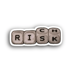 Risk=Rich Sticker