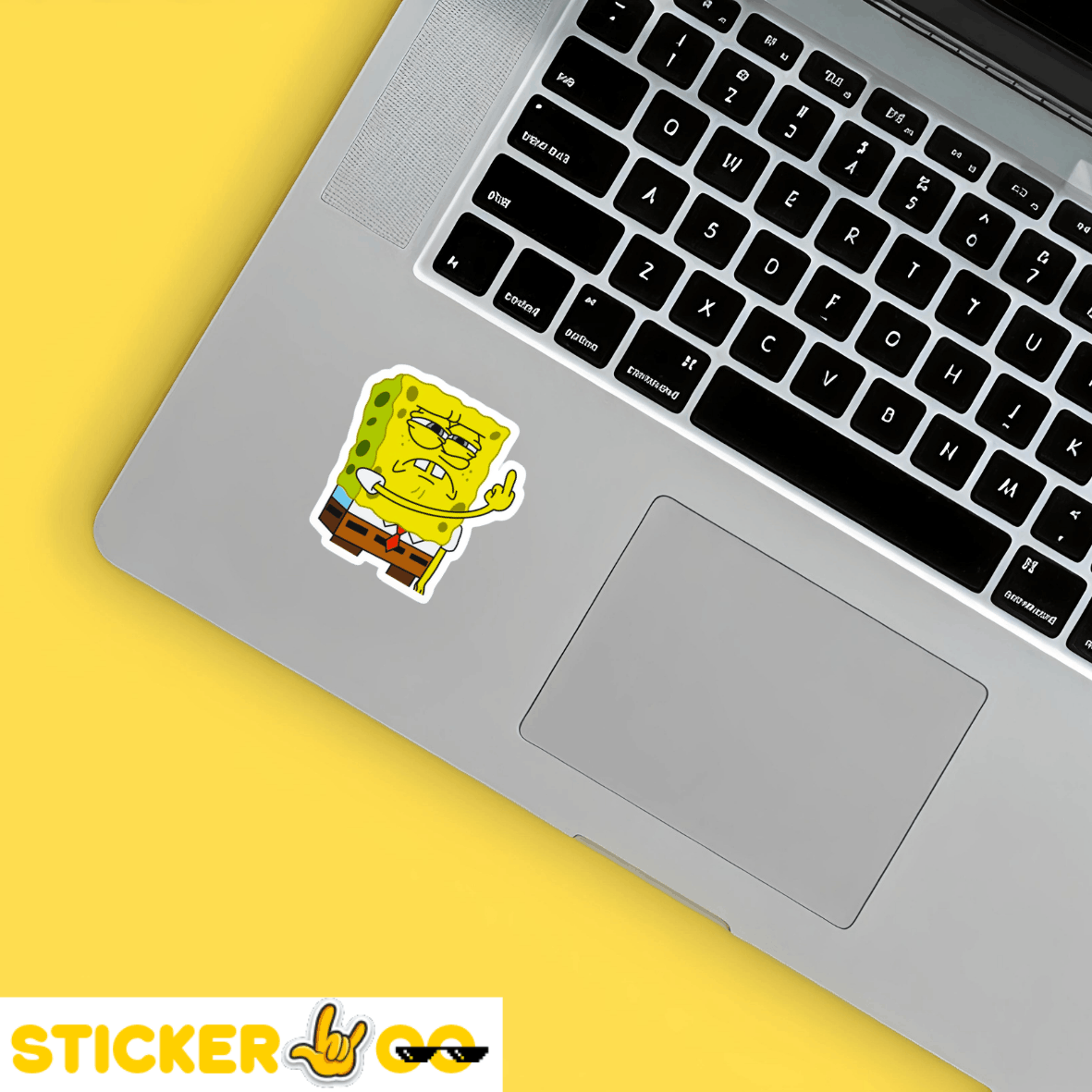 SpongeBob Middle Finger Sticker