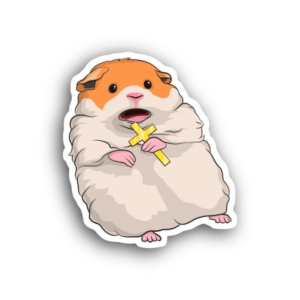 Scared Hamster Sticker