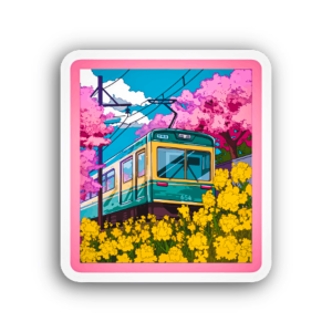 The Japanese Train Sticker