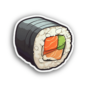 Japanese Sushi Roll Sticker