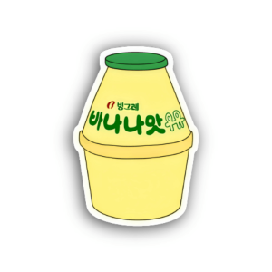 Korean Banana Milk Sticker