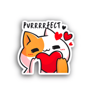 Purfect kitty Sticker