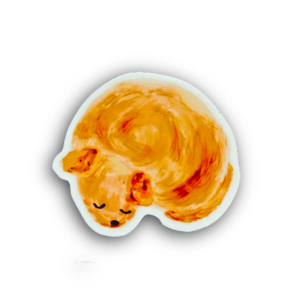 Dog Croissant Sticker