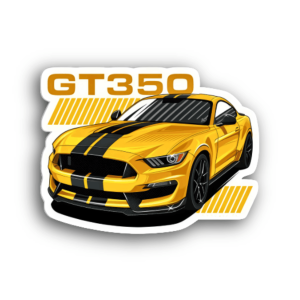 Yellow Shelby GT350 Sticker