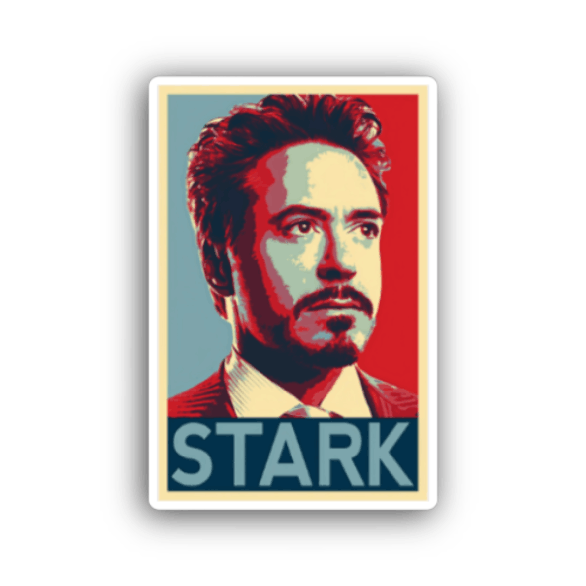 Tony Stark Frame Sticker