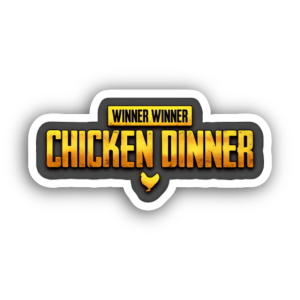 Winner Chicken Dinner Sticker