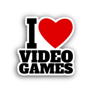 I Love Video Games Sticker