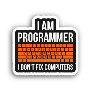 I Am Programmer Sticker