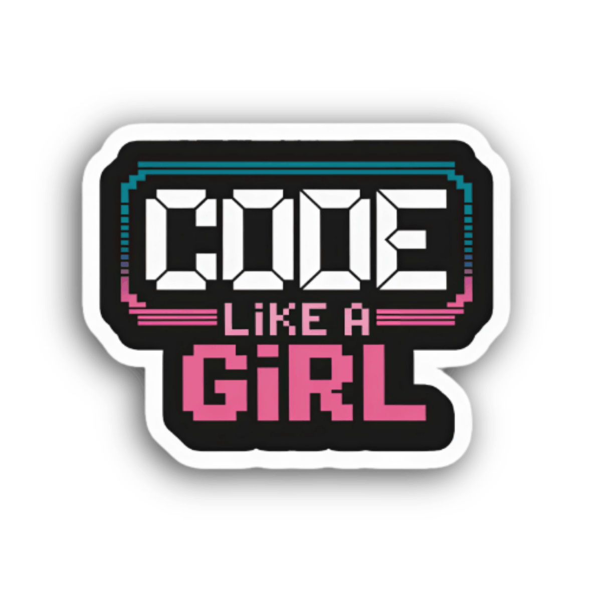 Code Like A Girl Sticker