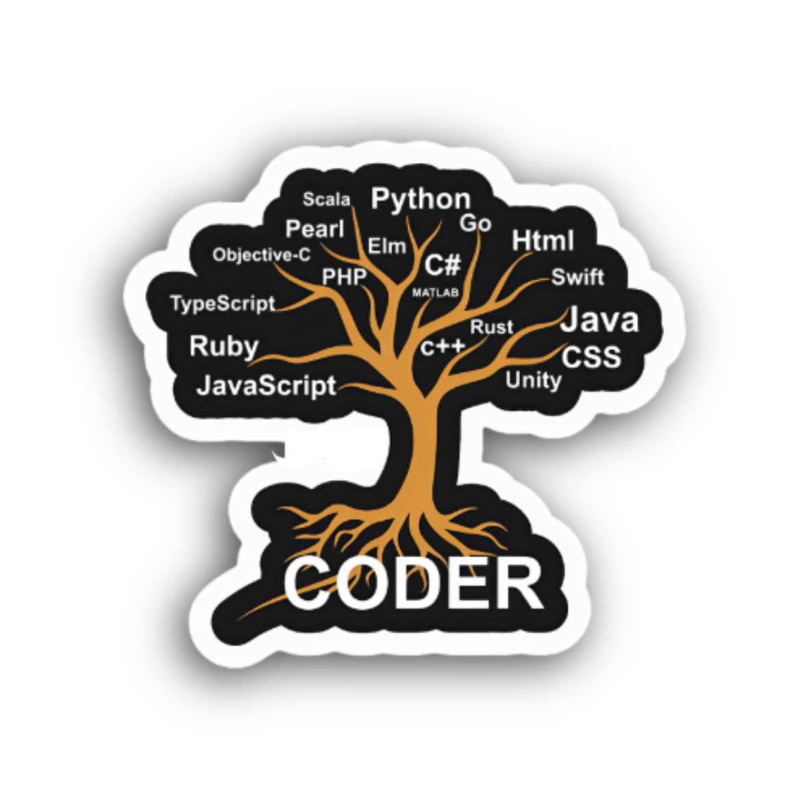 Tree Coder Sticker