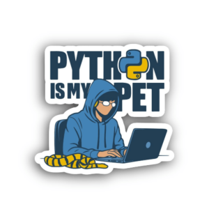 Python Is My Pet Sticker